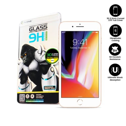 gorilla glass SCREEN iPhone 8 plus wht