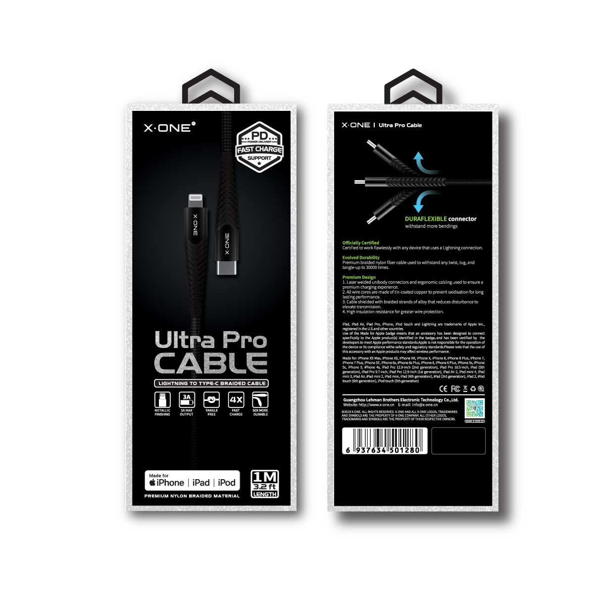 XONE Ultra Pro Cable Lightning to Type C 1