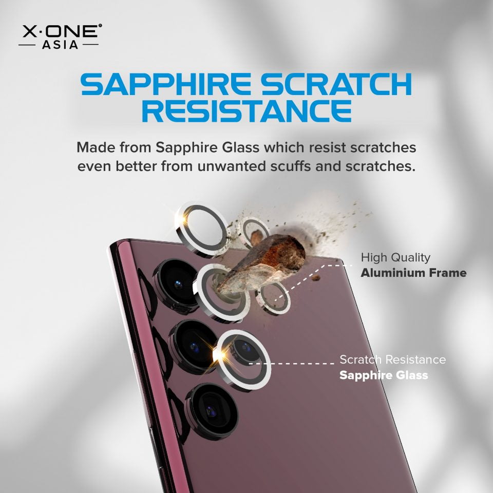 Feature Graphics – Camera Armor for SAM S22 Ultra _Sapphire Scratch Resistance