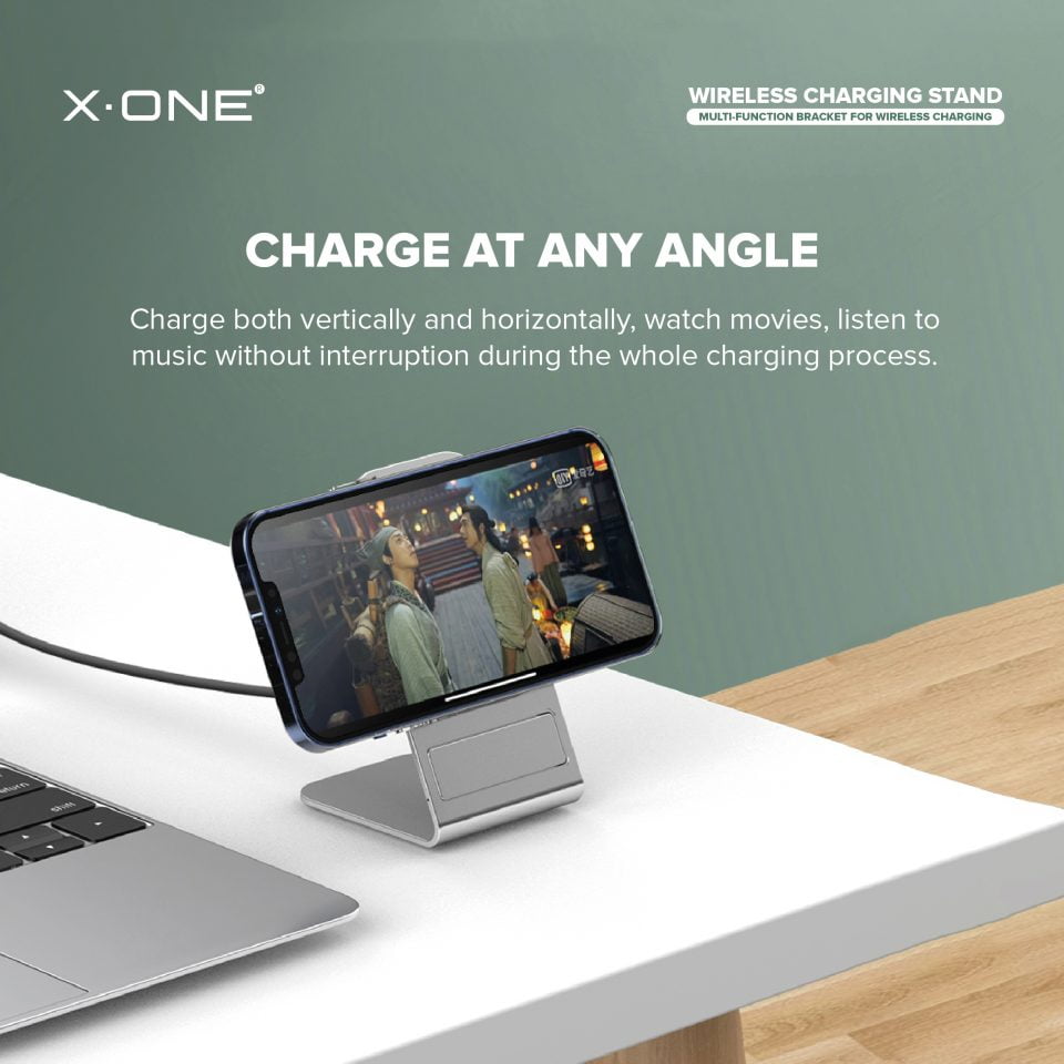 Feature Graphics for Wireless Charging Stand_CHARGE AT ANY ANGLE