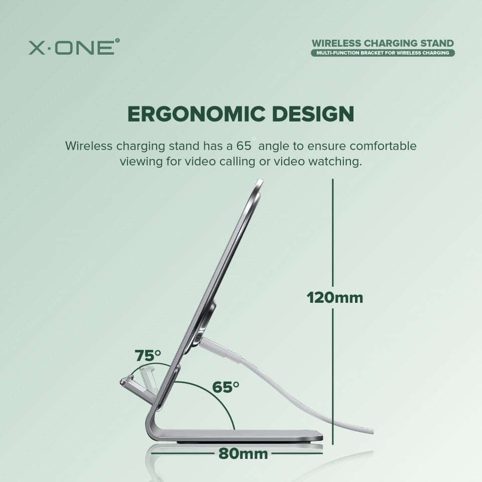 Feature Graphics for Wireless Charging Stand_ERGONOMIC DESIGN