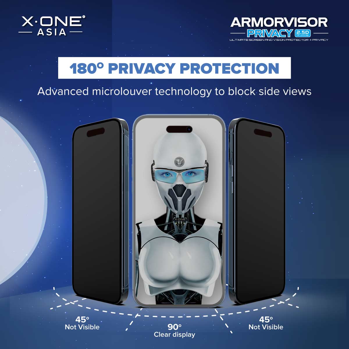 Feature Graphic Blue Armorvisor Privacy 2.5D 7