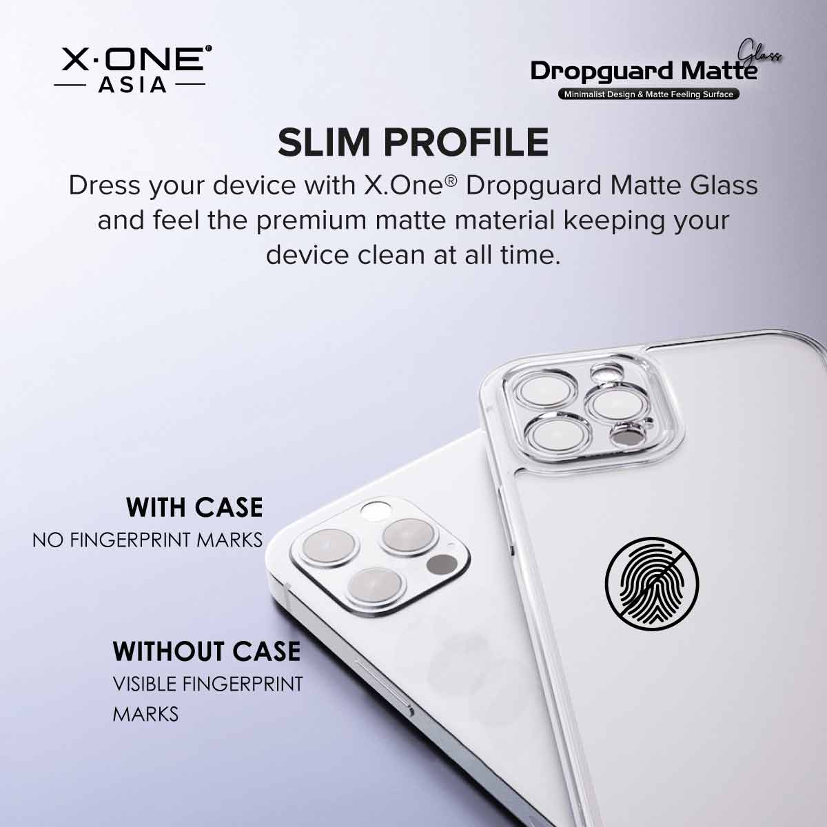 Feature Graphic White Dropguard Matte Glass 6