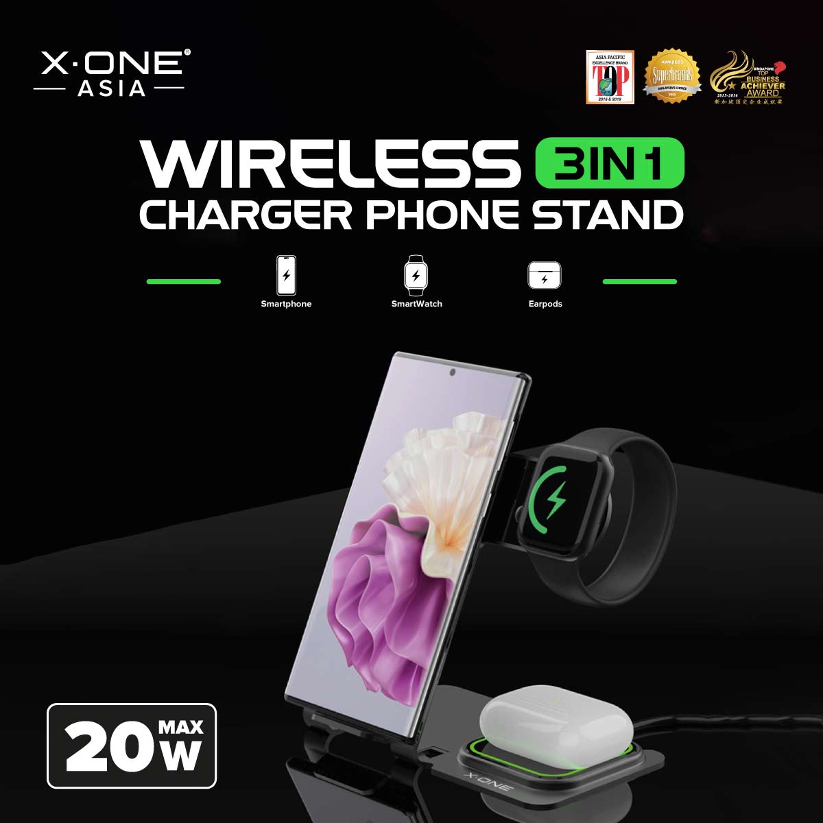 Feature Graphics for Wireless Charger Phone Stand 1